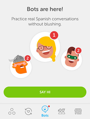 Duolingo Chatbots Inside iOS App