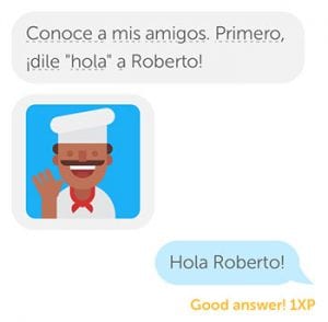 Duolingo Chatbots Employ Gamification