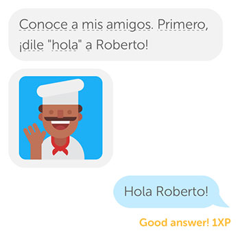 Duolingo Chatbots Employ Gamification