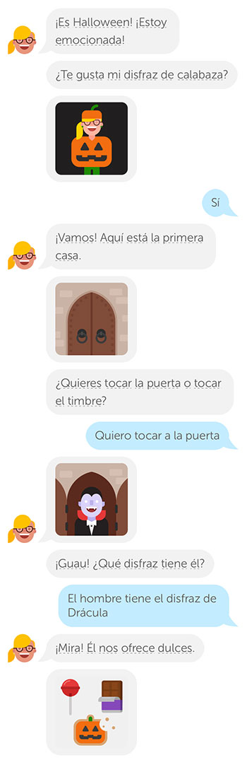 Duolingo Chatbots Teach You About Halloween