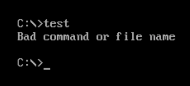 Microsoft DOS Bad Filename Bad UX