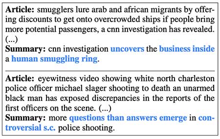 abstractive summarization
