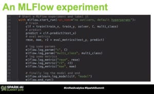 MLFlow experiment code