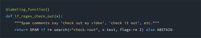 Snorkel data sampling
