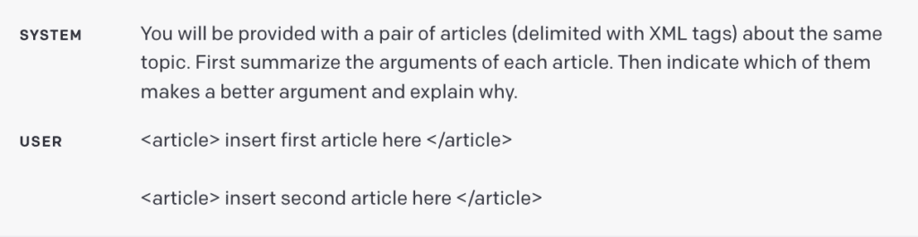 html tags delimiters